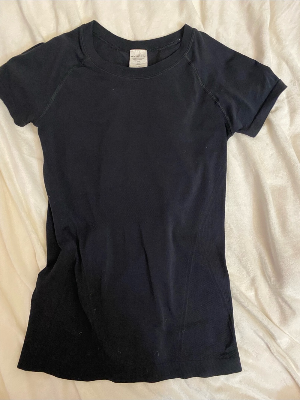 Athleta Girls' Black Short Sleeve Active Tee